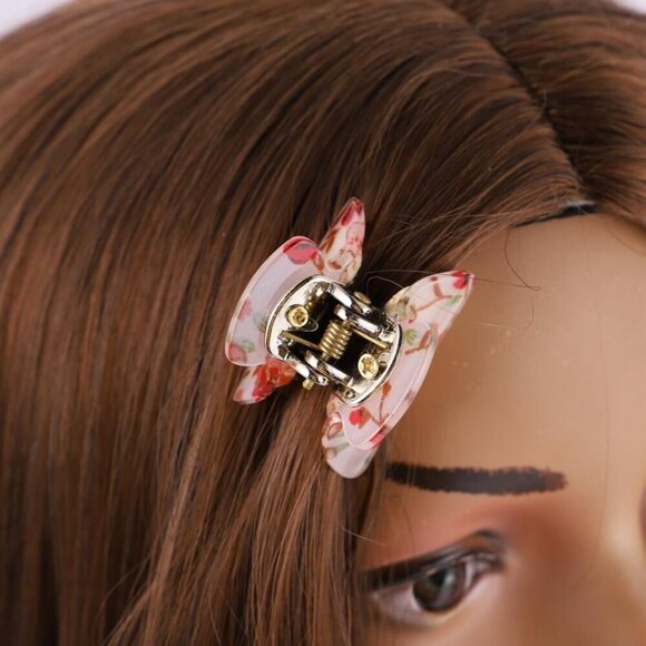 Floral Hair Clips Women\'s Girls Acrylic Claw Ponytail Holders Assorted main image 8